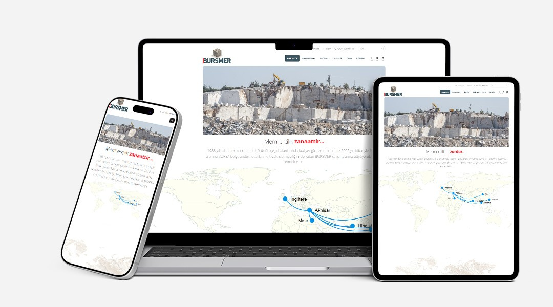 Bursmer Madencilik Kurumsal Web Sitesi