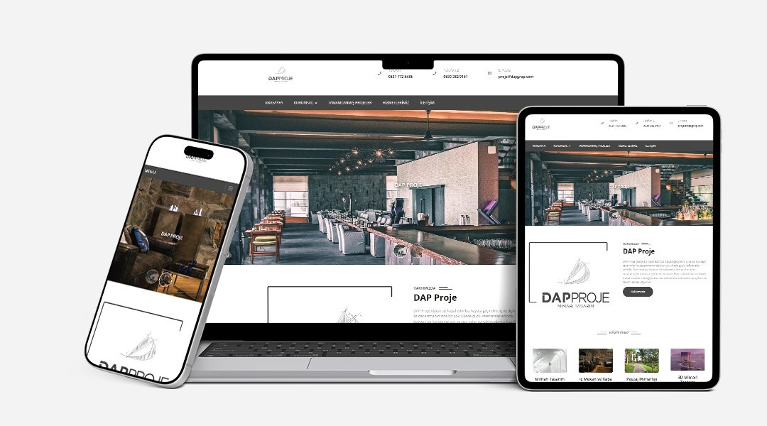 DAP Proje Responsive Web Sitesi