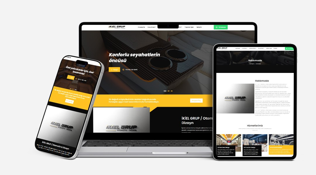 İkiel Grup Responsive Web Sitesi