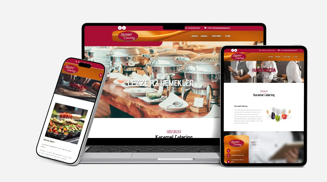 Karamel Catering Kurumsal Web Sitesi