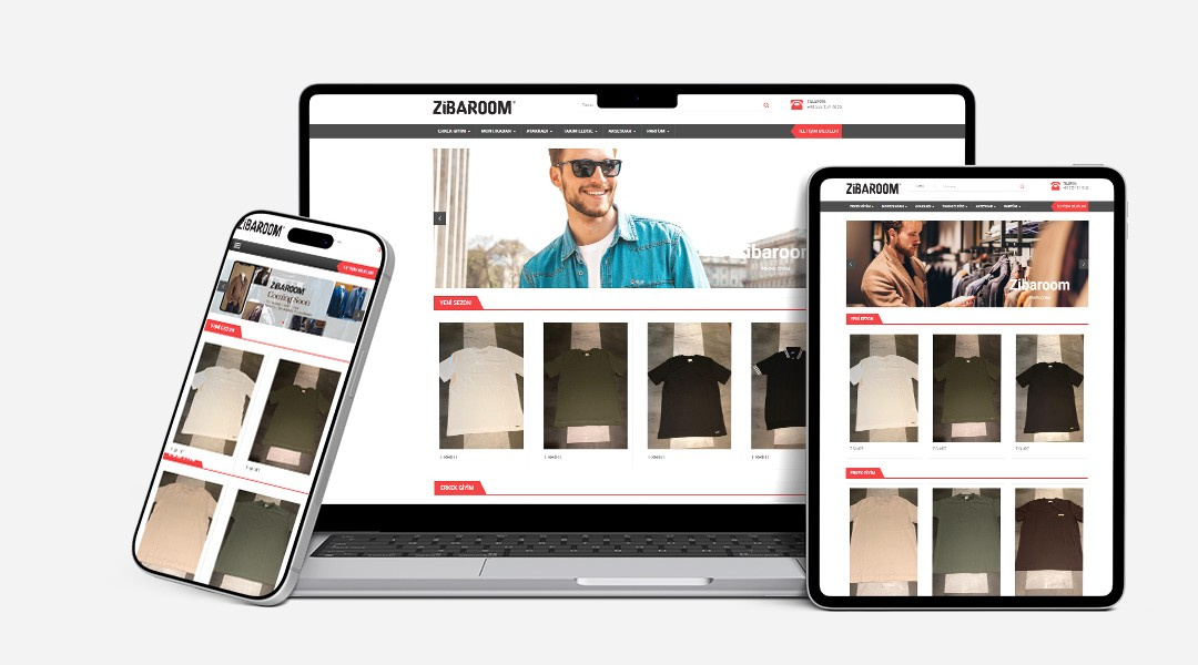 Zibaroom Giyim Mağazası Web Sitesi